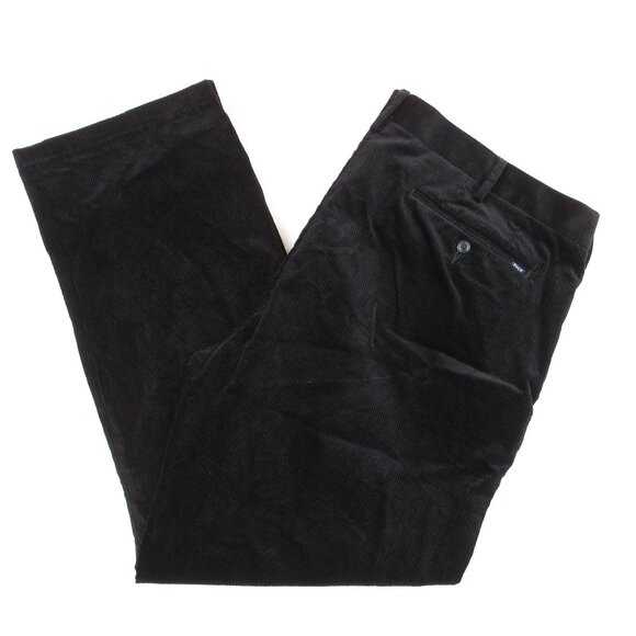 Polo Ralph Lauren Corduroy Pants Men's Size 40 x 32 Black Flat Front Classic Fit - Picture 1 of 13